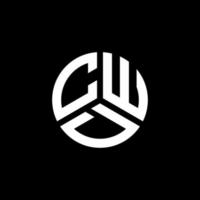 cwd-Buchstaben-Logo-Design auf weißem Hintergrund. cwd kreative Initialen schreiben Logo-Konzept. cwd Briefgestaltung. vektor