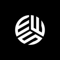 ews-Brief-Logo-Design auf weißem Hintergrund. ews kreatives Initialen-Buchstaben-Logo-Konzept. ews Briefgestaltung. vektor