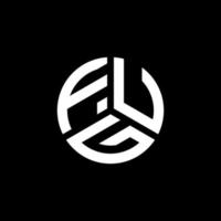 Logo-Design mit fug-Buchstaben auf weißem Hintergrund. fug kreative initialen schreiben logokonzept. fug Briefgestaltung. vektor