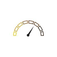 Tachometer-Vektorgrafik-Design-Illustrationsvorlage vektor