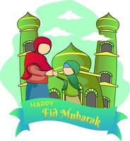 vektor glad eid mubarak gratis