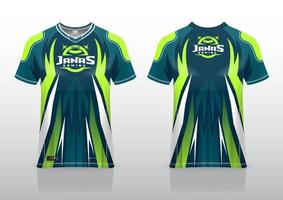 esport jersey gaming design framifrån och bakifrån vektor