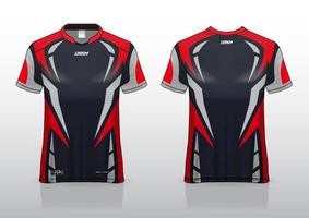 esport jersey gaming design framifrån och bakifrån vektor