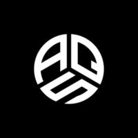 aqs brev logotyp design på vit bakgrund. aqs kreativa initialer bokstavslogotyp koncept. aqs bokstavsdesign. vektor