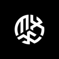 Mxx-Brief-Logo-Design auf schwarzem Hintergrund. mxx kreative Initialen schreiben Logo-Konzept. mxx Briefgestaltung. vektor