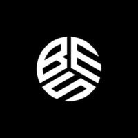bes-Brief-Logo-Design auf weißem Hintergrund. bes kreatives Initialen-Buchstaben-Logo-Konzept. bes Briefdesign. vektor