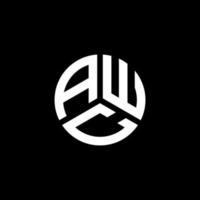awc-Buchstaben-Logo-Design auf weißem Hintergrund. awc kreative Initialen schreiben Logo-Konzept. awc Briefgestaltung. vektor