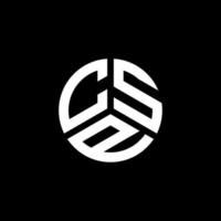 csp-Brief-Logo-Design auf weißem Hintergrund. csp kreative Initialen schreiben Logo-Konzept. csp Briefgestaltung. vektor
