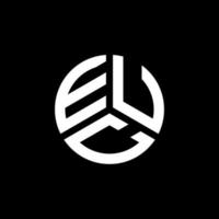 EUC-Brief-Logo-Design auf weißem Hintergrund. euc kreative Initialen schreiben Logo-Konzept. euc-Briefgestaltung. vektor