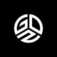 Goz-Brief-Logo-Design auf weißem Hintergrund. goz kreative Initialen schreiben Logo-Konzept. Goz-Brief-Design. vektor