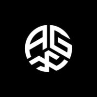 AGX-Brief-Logo-Design auf weißem Hintergrund. agx kreatives Initialen-Buchstaben-Logo-Konzept. AGX-Briefgestaltung. vektor