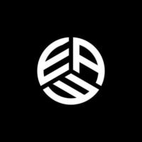 Eaw-Buchstaben-Logo-Design auf weißem Hintergrund. eaw kreative Initialen schreiben Logo-Konzept. Eaw Briefdesign. vektor