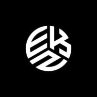 ekz-Brief-Logo-Design auf weißem Hintergrund. ekz kreative Initialen schreiben Logo-Konzept. ekz Briefgestaltung. vektor