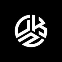 dkz-Brief-Logo-Design auf weißem Hintergrund. dkz kreative Initialen schreiben Logo-Konzept. dkz Briefgestaltung. vektor