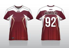 Fußballtrikot-Design für Outdoor-Sportarten vektor