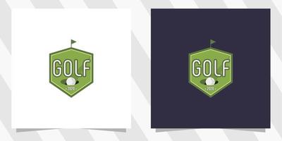 golf logotyp formgivningsmall vektor