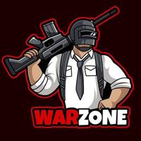 warzone maskot logotyp vektor illustration