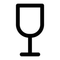 dryck glas vektor ikon som är lämplig för kommersiellt arbete och enkelt ändra eller redigera den