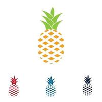 ananas tropisk frukt vektorillustration. vektor