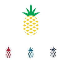 Ananas tropische Frucht-Vektor-Illustration. vektor