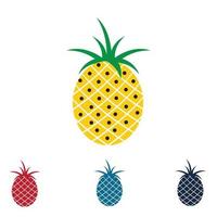 Ananas tropische Frucht-Vektor-Illustration. vektor