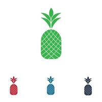 Ananas tropische Frucht-Vektor-Illustration. vektor