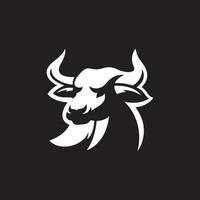 Stier, Büffel, Kuh, Vieh, Silhouette, Illustration, Logo, Design, Vektor