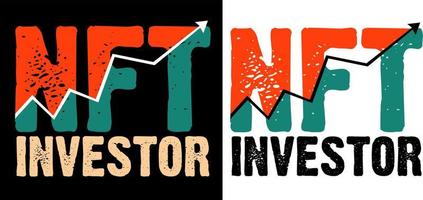 nft investor t-shirt design vektor