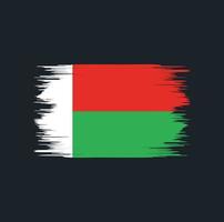 Madagaskar Flaggenpinsel vektor