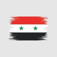 Syrien flaggborste vektor