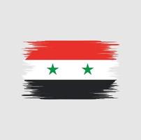 syrien flagge bürste vektor