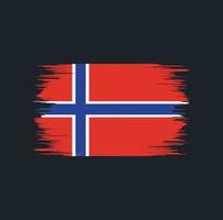 Norwegen Flagge Pinsel vektor