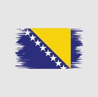 Flaggenbürste von Bosnien und Herzegowina vektor