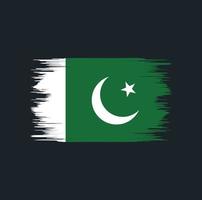 pakistan flagge bürste vektor