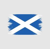 Bürste der schottischen Flagge vektor