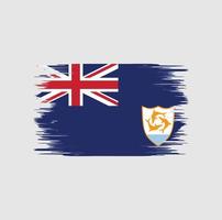 anguilla flagga borste vektor