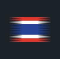 Bürste der thailändischen Flagge. Nationalflagge vektor
