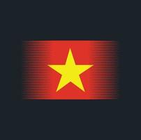 Vietnam-Flagge-Pinsel. Nationalflagge vektor