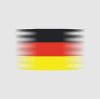 Bürste der deutschen Flagge. Nationalflagge vektor