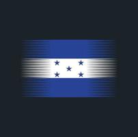 honduras flaggborste. National flagga vektor