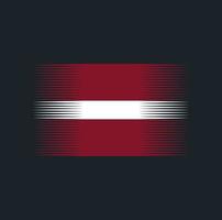 lettlands flaggborste. National flagga vektor