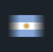 argentina flagga borste. National flagga vektor