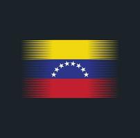 Venezuela-Flaggenbürste. Nationalflagge vektor