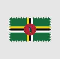 dominica flagga vektor design. National flagga