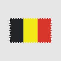 Belgien flagga vektor design. National flagga