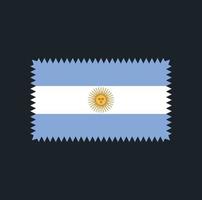 Vektordesign der argentinischen Flagge. Nationalflagge vektor