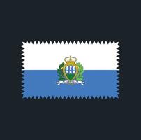 san marino flaggenvektordesign. Nationalflagge vektor