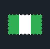 Nigeria-Flaggenvektordesign. Nationalflagge vektor