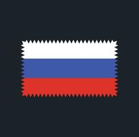 Russland-Flaggenvektordesign. Nationalflagge vektor