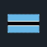 Botswana-Flaggenvektordesign. Nationalflagge vektor